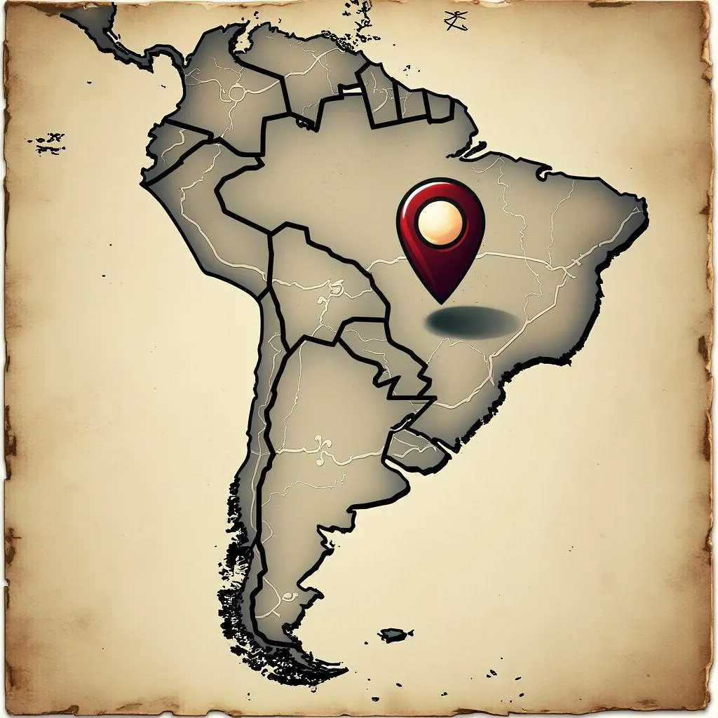 Mapa de Argentina con Buenos Aires destacado